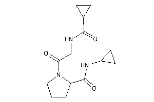 Image of 1-[2-(cyclopropanecarbonylamino)acetyl]-N-cyclopropyl-pyrrolidine-2-carboxamide