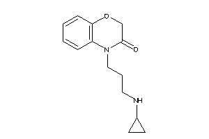 4-[3-(cyclopropylamino)propyl]-1,4-benzoxazin-3-one