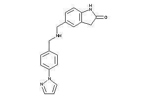 5-[[(4-pyrazol-1-ylbenzyl)amino]methyl]oxindole