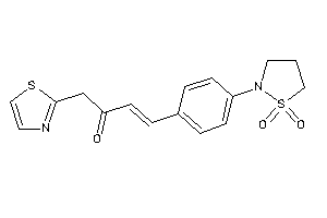 4-[4-(1,1-diketo-1,2-thiazolidin-2-yl)phenyl]-1-thiazol-2-yl-but-3-en-2-one