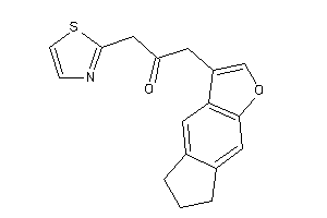 1-(6,7-dihydro-5H-cyclopenta[f]benzofuran-3-yl)-3-thiazol-2-yl-acetone