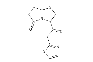 Image of 3-(2-thiazol-2-ylacetyl)-3,6,7,7a-tetrahydro-2H-pyrrolo[2,1-b]thiazol-5-one