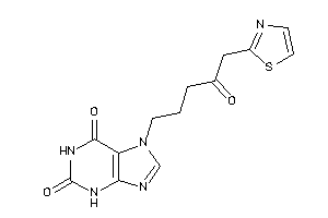 7-(4-keto-5-thiazol-2-yl-pentyl)xanthine