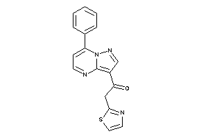 1-(7-phenylpyrazolo[1,5-a]pyrimidin-3-yl)-2-thiazol-2-yl-ethanone