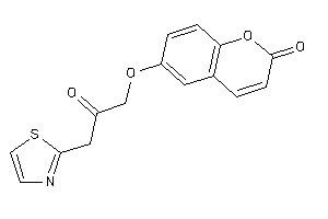 6-(2-keto-3-thiazol-2-yl-propoxy)coumarin