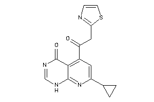 7-cyclopropyl-5-(2-thiazol-2-ylacetyl)-1H-pyrido[2,3-d]pyrimidin-4-one
