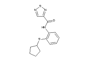 N-[2-(cyclopentylthio)phenyl]-1,2,5-thiadiazole-3-carboxamide