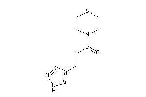 3-(1H-pyrazol-4-yl)-1-thiomorpholino-prop-2-en-1-one