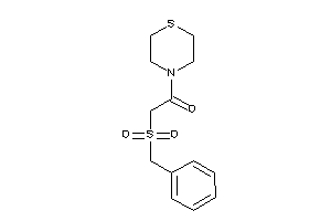 2-benzylsulfonyl-1-thiomorpholino-ethanone