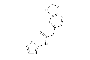 2-(1,3-benzodioxol-5-yl)-N-thiazol-2-yl-acetamide