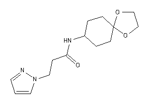 N-(1,4-dioxaspiro[4.5]decan-8-yl)-3-pyrazol-1-yl-propionamide