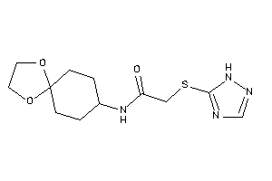 Image of N-(1,4-dioxaspiro[4.5]decan-8-yl)-2-(1H-1,2,4-triazol-5-ylthio)acetamide
