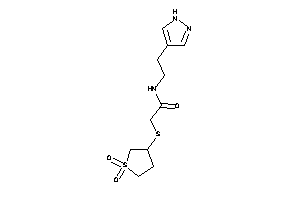 2-[(1,1-diketothiolan-3-yl)thio]-N-[2-(1H-pyrazol-4-yl)ethyl]acetamide