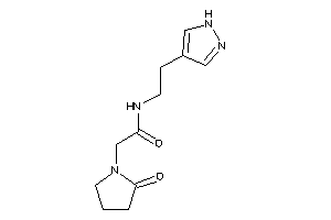 2-(2-ketopyrrolidino)-N-[2-(1H-pyrazol-4-yl)ethyl]acetamide