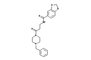 N-[3-(4-benzylpiperazino)-3-keto-propyl]-piperonylamide