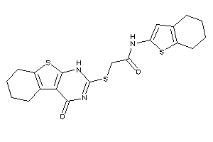 Image of 2-[(4-keto-5,6,7,8-tetrahydro-1H-benzothiopheno[2,3-d]pyrimidin-2-yl)thio]-N-(4,5,6,7-tetrahydrobenzothiophen-2-yl)acetamide