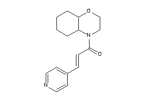 1-(2,3,4a,5,6,7,8,8a-octahydrobenzo[b][1,4]oxazin-4-yl)-3-(4-pyridyl)prop-2-en-1-one