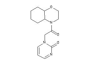 1-[2-(2,3,4a,5,6,7,8,8a-octahydrobenzo[b][1,4]oxazin-4-yl)-2-keto-ethyl]pyrimidin-2-one