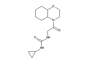 1-[2-(2,3,4a,5,6,7,8,8a-octahydrobenzo[b][1,4]oxazin-4-yl)-2-keto-ethyl]-3-cyclopropyl-urea