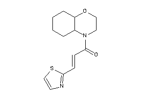 1-(2,3,4a,5,6,7,8,8a-octahydrobenzo[b][1,4]oxazin-4-yl)-3-thiazol-2-yl-prop-2-en-1-one