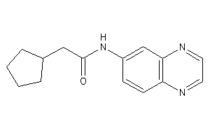 2-cyclopentyl-N-quinoxalin-6-yl-acetamide