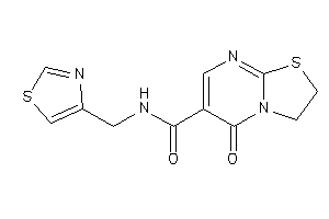 Image of 5-keto-N-(thiazol-4-ylmethyl)-2,3-dihydrothiazolo[3,2-a]pyrimidine-6-carboxamide