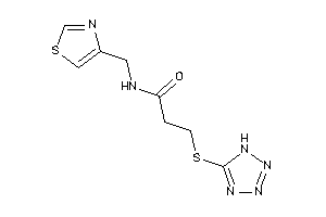 3-(1H-tetrazol-5-ylthio)-N-(thiazol-4-ylmethyl)propionamide