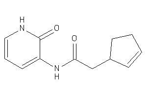 2-cyclopent-2-en-1-yl-N-(2-keto-1H-pyridin-3-yl)acetamide