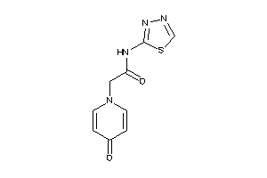Image of 2-(4-keto-1-pyridyl)-N-(1,3,4-thiadiazol-2-yl)acetamide