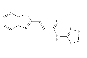 3-(1,3-benzoxazol-2-yl)-N-(1,3,4-thiadiazol-2-yl)acrylamide