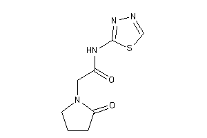 2-(2-ketopyrrolidino)-N-(1,3,4-thiadiazol-2-yl)acetamide