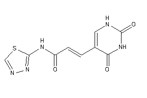 3-(2,4-diketo-1H-pyrimidin-5-yl)-N-(1,3,4-thiadiazol-2-yl)acrylamide