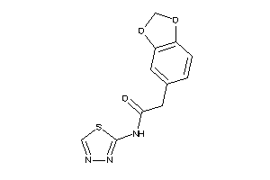 2-(1,3-benzodioxol-5-yl)-N-(1,3,4-thiadiazol-2-yl)acetamide