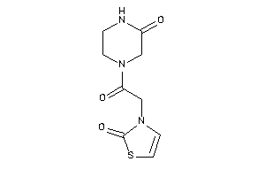 3-[2-keto-2-(3-ketopiperazino)ethyl]-4-thiazolin-2-one