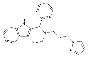 2-(3-pyrazol-1-ylpropyl)-1-(2-pyridyl)-1,3,4,9-tetrahydro-$b-carboline