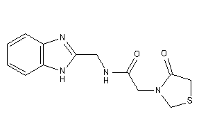 N-(1H-benzimidazol-2-ylmethyl)-2-(4-ketothiazolidin-3-yl)acetamide