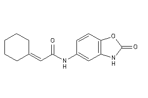 2-cyclohexylidene-N-(2-keto-3H-1,3-benzoxazol-5-yl)acetamide