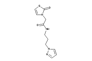 2-(2-keto-4-thiazolin-3-yl)-N-(3-pyrazol-1-ylpropyl)acetamide