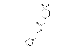 2-(1,1-diketo-1,4-thiazinan-4-yl)-N-(2-imidazol-1-ylethyl)acetamide