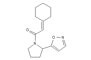 Image of 2-cyclohexylidene-1-(2-isoxazol-5-ylpyrrolidino)ethanone