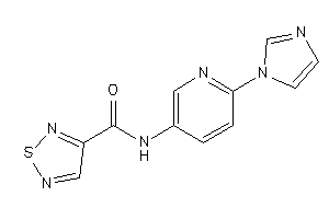 N-(6-imidazol-1-yl-3-pyridyl)-1,2,5-thiadiazole-3-carboxamide