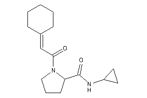 1-(2-cyclohexylideneacetyl)-N-cyclopropyl-pyrrolidine-2-carboxamide