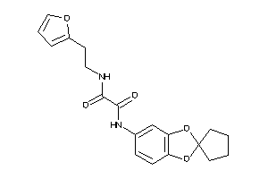 N-[2-(2-furyl)ethyl]-N'-spiro[1,3-benzodioxole-2,1'-cyclopentane]-5-yl-oxamide