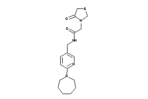 N-[[6-(azepan-1-yl)-3-pyridyl]methyl]-2-(4-ketothiazolidin-3-yl)acetamide