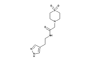 2-(1,1-diketo-1,4-thiazinan-4-yl)-N-[2-(1H-pyrazol-4-yl)ethyl]acetamide