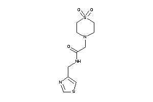 2-(1,1-diketo-1,4-thiazinan-4-yl)-N-(thiazol-4-ylmethyl)acetamide