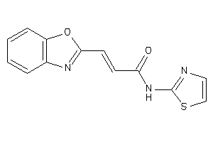 3-(1,3-benzoxazol-2-yl)-N-thiazol-2-yl-acrylamide