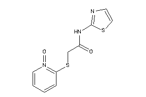 2-[(1-keto-2-pyridyl)thio]-N-thiazol-2-yl-acetamide