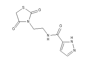Image of N-[2-(2,4-diketothiazolidin-3-yl)ethyl]-1H-pyrazole-5-carboxamide