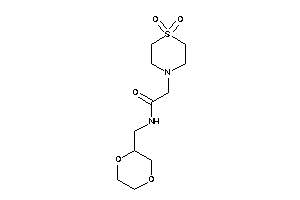 Image of 2-(1,1-diketo-1,4-thiazinan-4-yl)-N-(1,4-dioxan-2-ylmethyl)acetamide